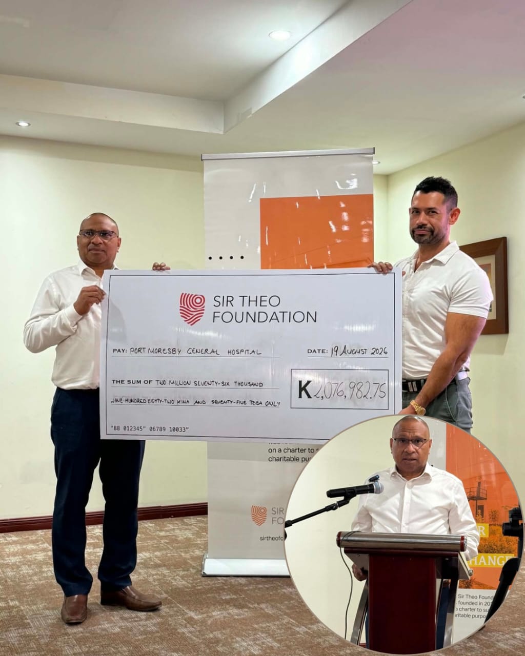 PMGH THANKS SIR THEO FOUNDATION FOR FUNDING COMMITMENT