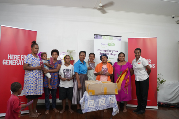 WESTPAC PNG AND QUEENPADS DONATE REUSABLE MENSTRUAL HYGIEN PACKS TO HAUS OF RUTH