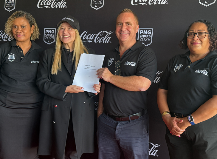 COCA-COLA EUROPACIFIC PARTNERS JOINS PNG CHIEFS AS PREMIER PARTNER