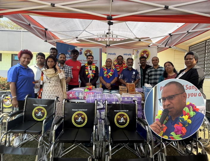 PNG TAMIL SANGGAM DONATES WHEELCHAIRS AND ESSENTIALS TO POMGEN CAHILDREN'S CANCER WARD