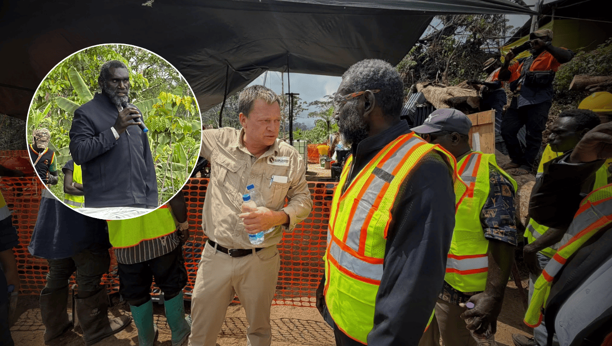 PRESIDENT TOROAMA CONGRATULATES KONGARA PEOPLE AND PARTNERS ON HISTORIC FIRST DRILLING AT EL02
