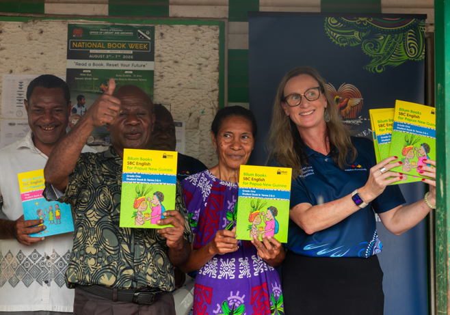 AUSTRALIA DONATES LITERACY RESOURCES TO CENTRAL SCHOOL