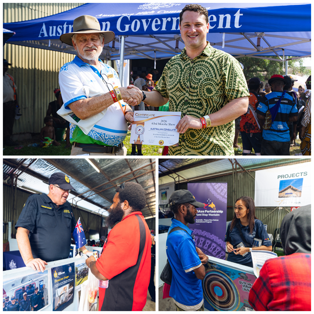 AUSTRALIAN PAVILION SHOWCASES PARTNERSHIP AT MOROBE SHOW