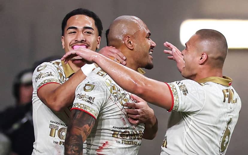 TONGA SECURES ITS SECOND WIN AT RUGBY LEAGUE WORLD CUP